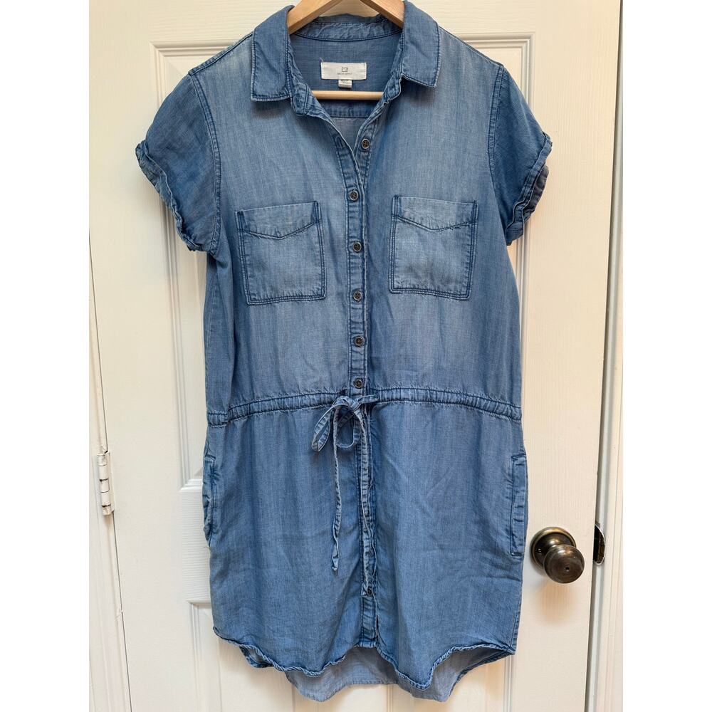 Thread & Supply Tencel Chambray Denim Dress Size Medium